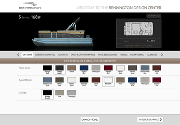 Bennington Marine Model Select Colors